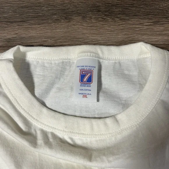 vintage 1998 Super Bowl XXXII Embroidered Tshirt Logo 7 - Picture 3 of 7